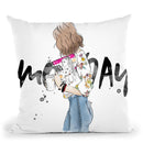Monday Mood Throw Pillow By Maja Tomljanovic