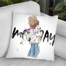Monday Mood Throw Pillow By Maja Tomljanovic
