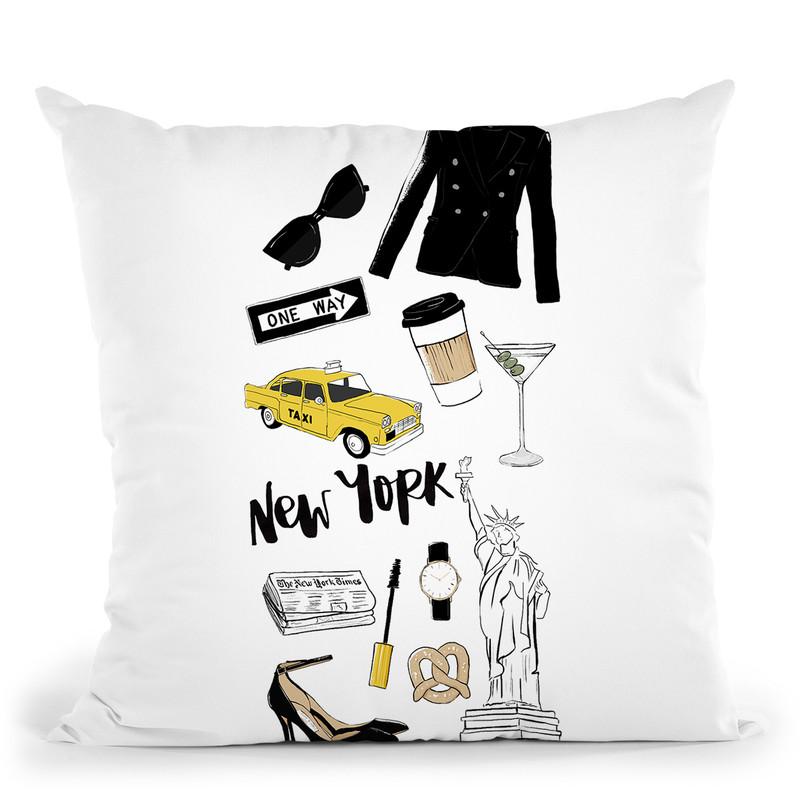 New York Throw Pillow By Maja Tomljanovic