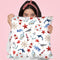 Sea Life Pattern Throw Pillow By Maja Tomljanovic