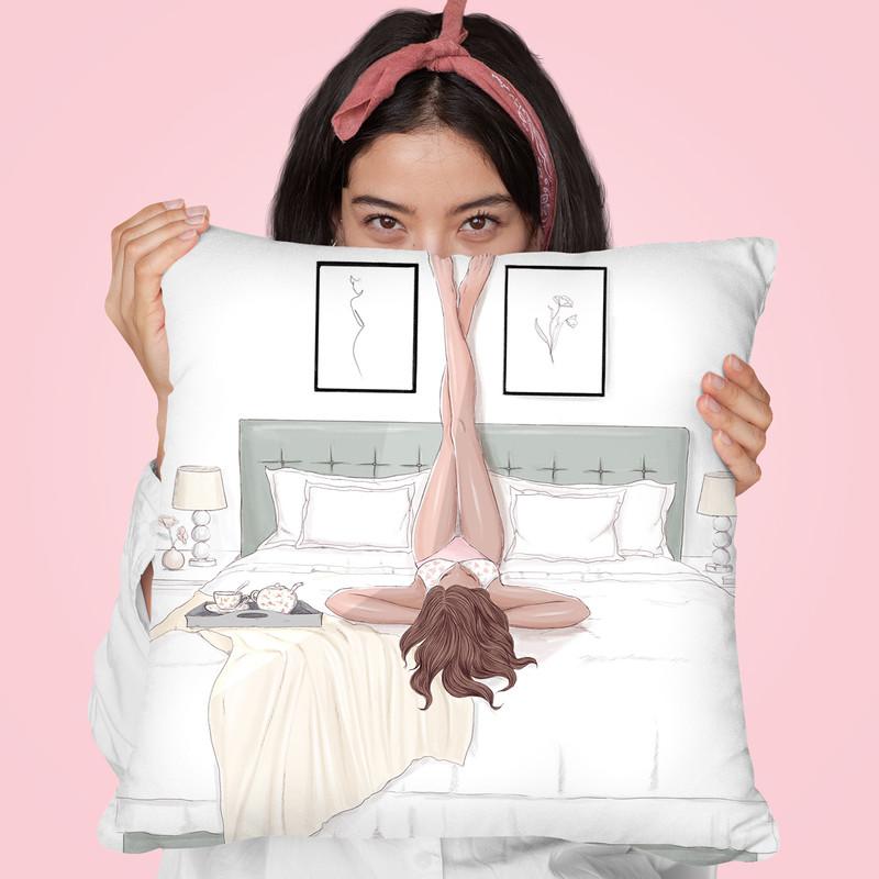 Sunday Feels Throw Pillow By Maja Tomljanovic