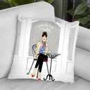Cafe Life Throw Pillow By Maja Tomljanovic