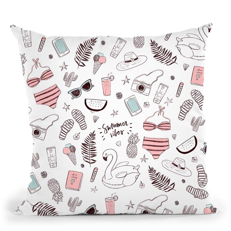 Fashion Pattern Throw Pillow By Maja Tomljanovic