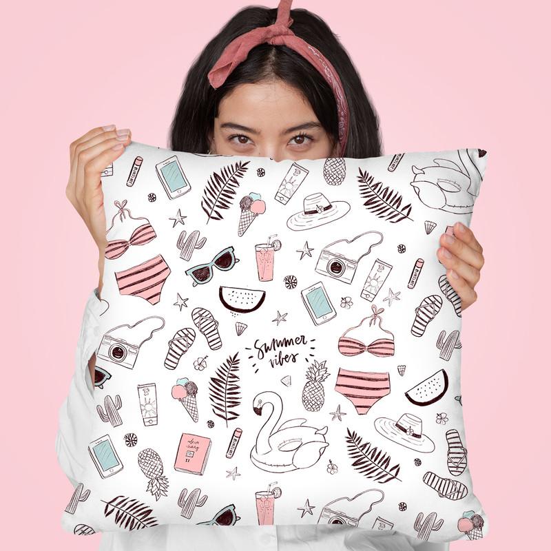 Fashion Pattern Throw Pillow By Maja Tomljanovic