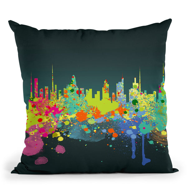 The Big I Throw Pillow By Mark Ashkenazi