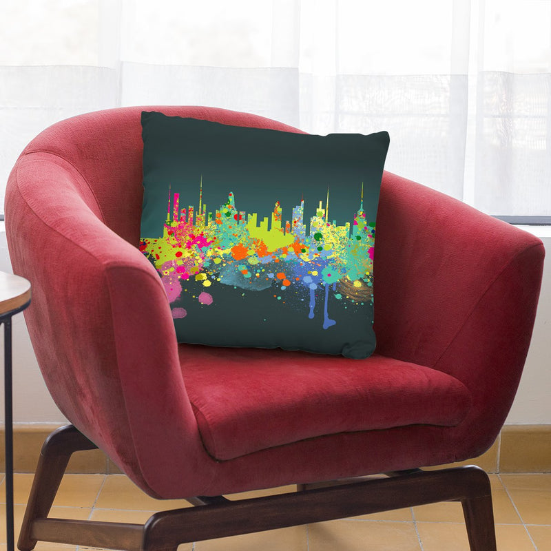 The Big I Throw Pillow By Mark Ashkenazi