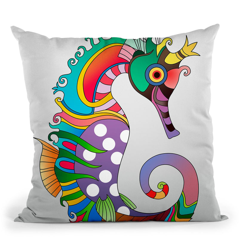 Sea Horse Throw Pillow By Mark Ashkenazi