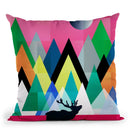 Cute Deer Throw Pillow By Mark Ashkenazi