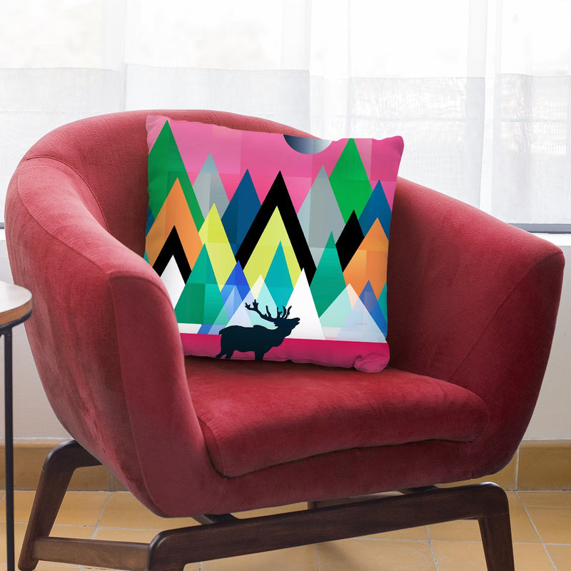Cute Deer Throw Pillow By Mark Ashkenazi