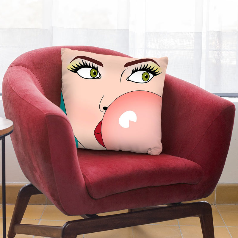 Foto Bubble Gum Throw Pillow By Mark Ashkenazi