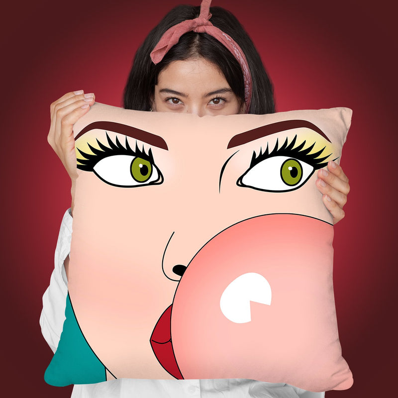 Foto Bubble Gum Throw Pillow By Mark Ashkenazi