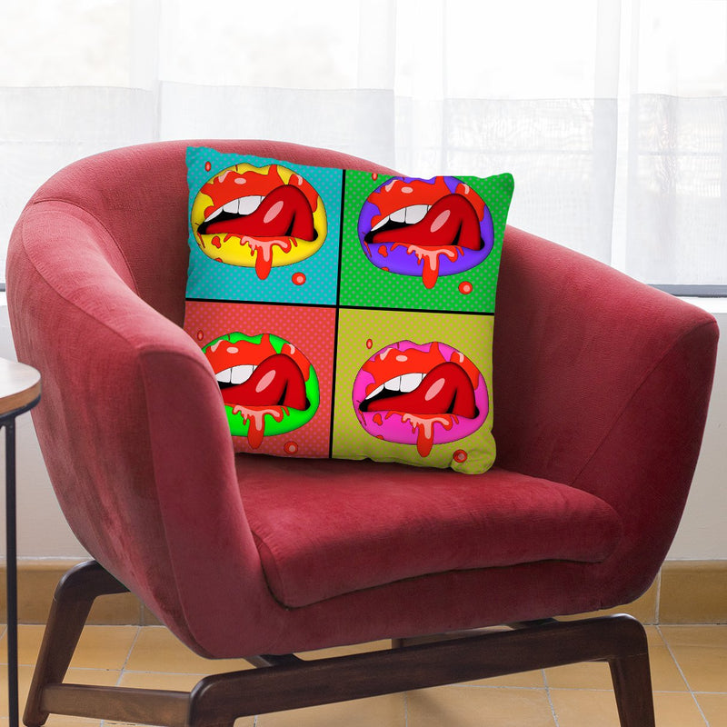 Lips Ii Throw Pillow By Mark Ashkenazi