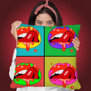 Lips Ii Throw Pillow By Mark Ashkenazi