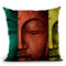 Buddha Face Throw Pillow By Mark Ashkenazi