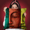 Buddha Face Throw Pillow By Mark Ashkenazi