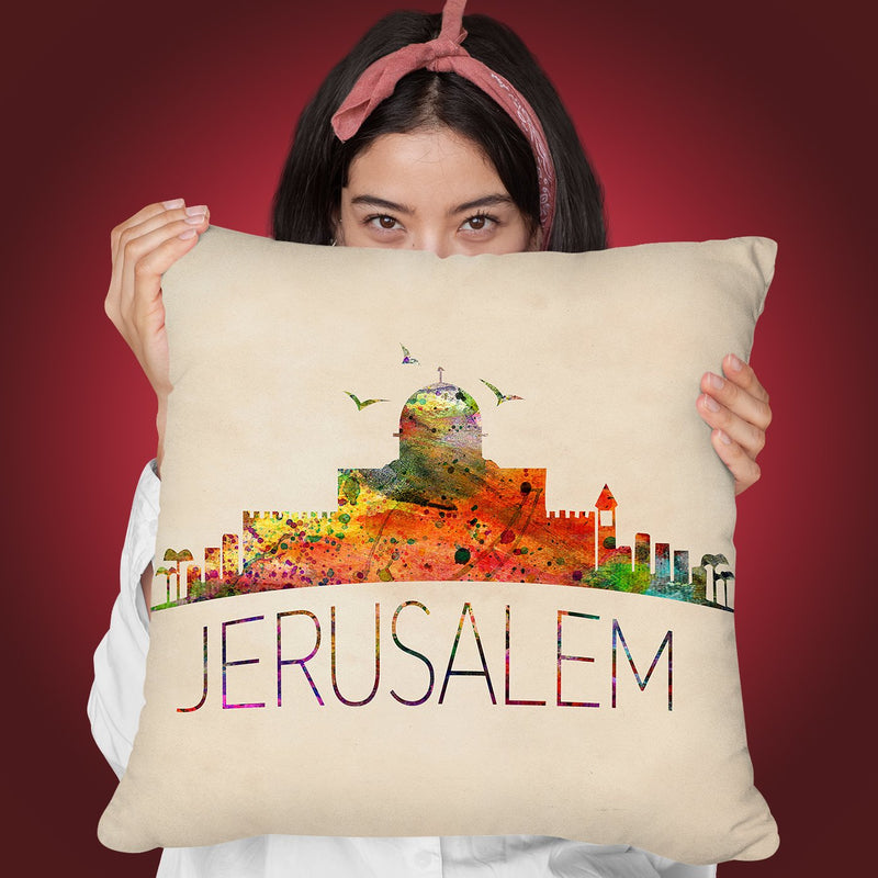 Jerusalem Throw Pillow By Mark Ashkenazi