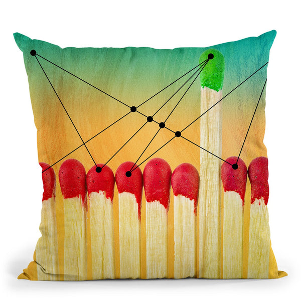 Matches I Throw Pillow By Mark Ashkenazi