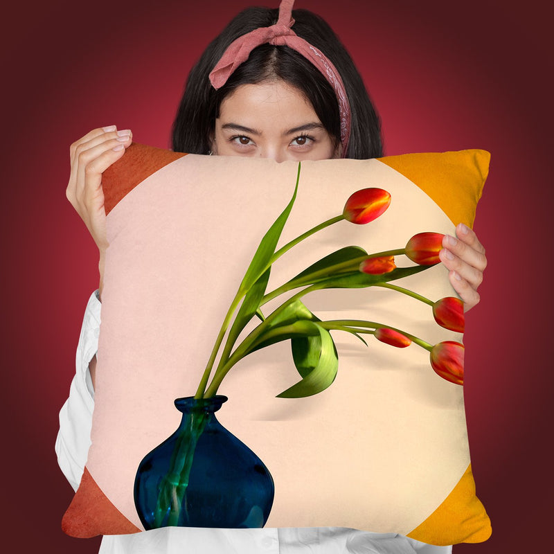 Tulips Iii Throw Pillow By Mark Ashkenazi
