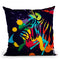 Zebra In Color Throw Pillow By Mark Ashkenazi