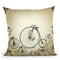 Bycicle Pattern Throw Pillow By Mark Ashkenazi
