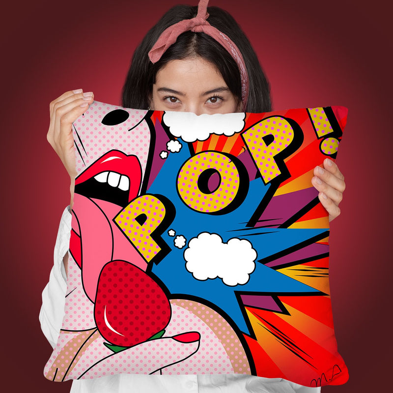 Pop Throw Pillow By Mark Ashkenazi