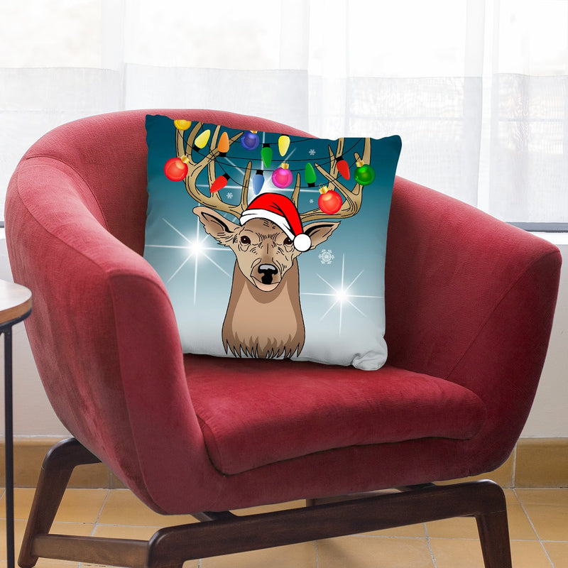 Christmas Deer Ii Throw Pillow By Mark Ashkenazi