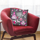 Christmas Deer Throw Pillow By Mark Ashkenazi