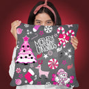 Christmas Deer Throw Pillow By Mark Ashkenazi