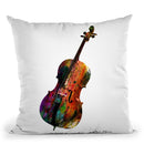 Cello Throw Pillow By Mark Ashkenazi