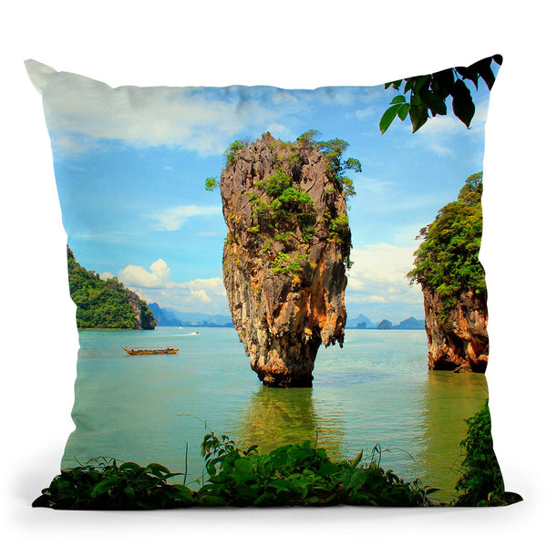 Coastal Palms Iii Throw Pillow By Mark Ashkenazi