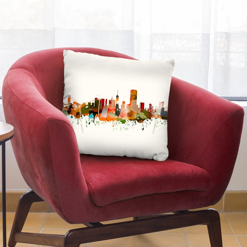 New York Mark Ii Throw Pillow By Mark Ashkenazi