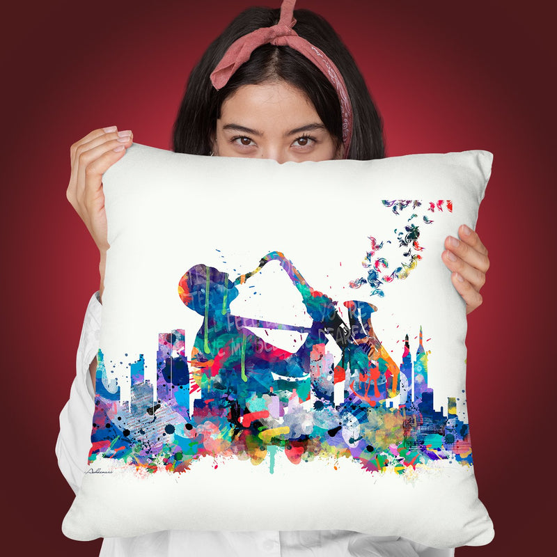 New York Mark Iv Throw Pillow By Mark Ashkenazi