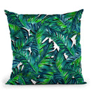 Tropical Leaves I Throw Pillow By Mark Ashkenazi