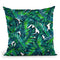 Tropical Leaves I Throw Pillow By Mark Ashkenazi