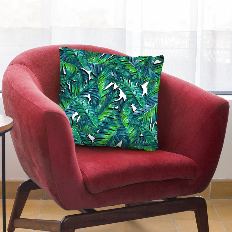 Tropical Leaves I Throw Pillow By Mark Ashkenazi