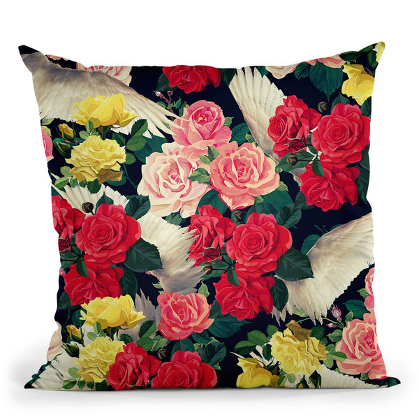Flower Geometric Throw Pillow By Mark Ashkenazi