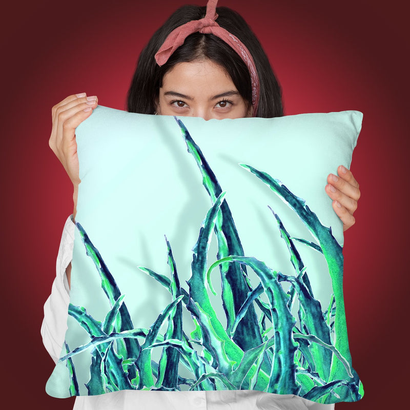 Geometric Tropical Throw Pillow By Mark Ashkenazi