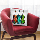 Cello Trio Throw Pillow By Mark Ashkenazi