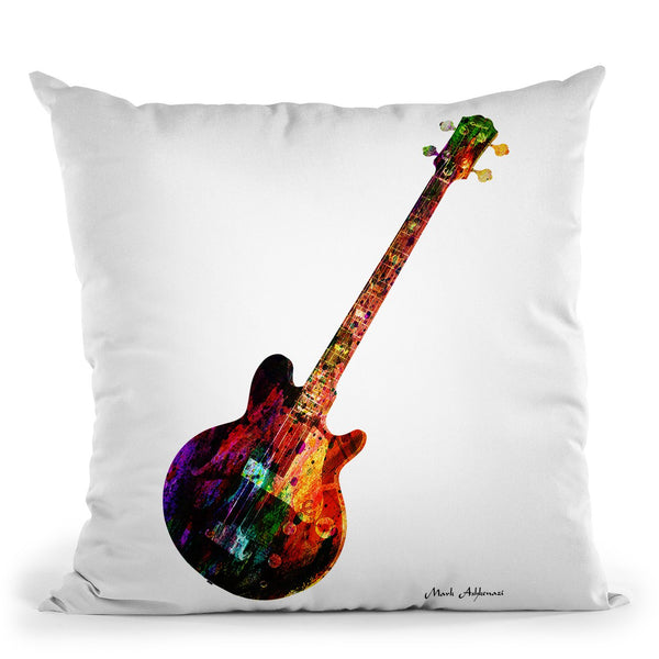 Guitar I Throw Pillow By Mark Ashkenazi