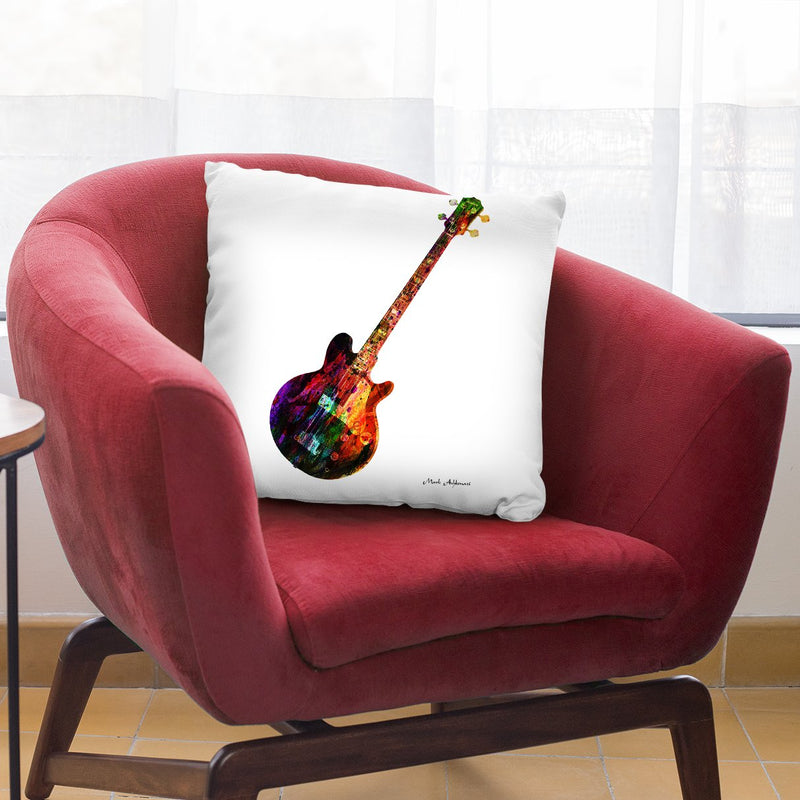 Guitar I Throw Pillow By Mark Ashkenazi