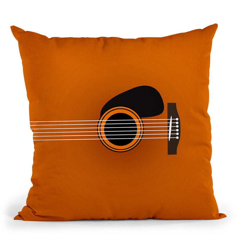 Guitar Minimal Throw Pillow By Mark Ashkenazi
