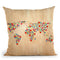 Heart Map Ii Throw Pillow By Mark Ashkenazi