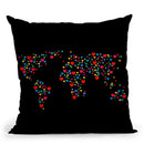 Heart Map Throw Pillow By Mark Ashkenazi