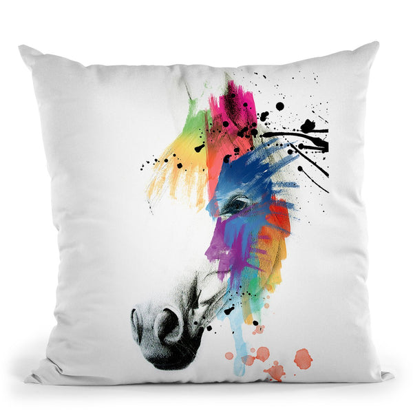 Horse Portrait Throw Pillow By Mark Ashkenazi