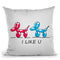 I Like U Throw Pillow By Mark Ashkenazi