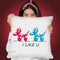 I Like U Throw Pillow By Mark Ashkenazi