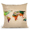 Map Throw Pillow By Mark Ashkenazi