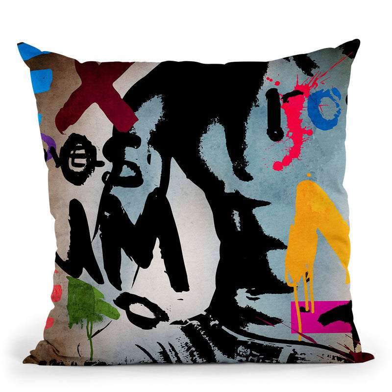 Graffiti Throw Pillow By Mark Ashkenazi