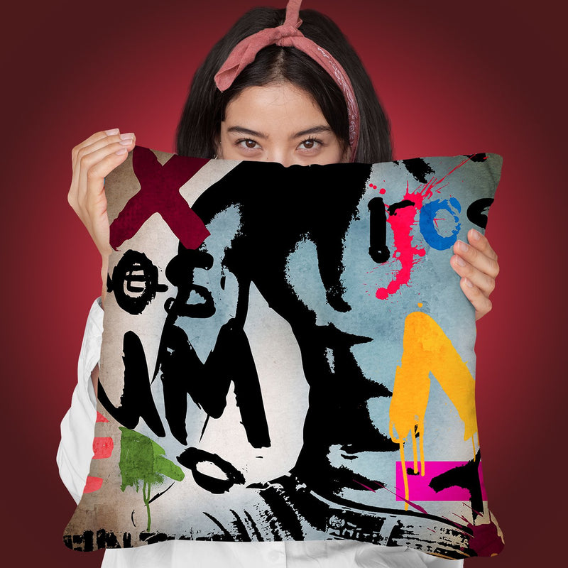 Graffiti Throw Pillow By Mark Ashkenazi