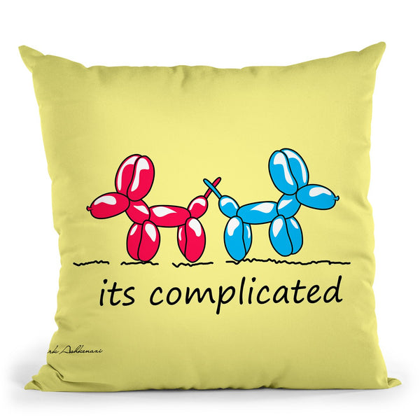 It'S Complicated Throw Pillow By Mark Ashkenazi